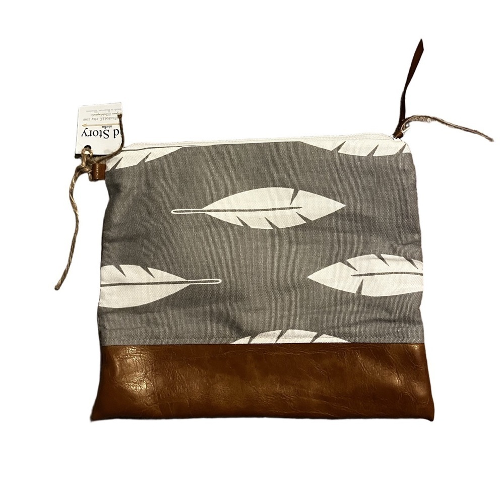 Leather boutique makeup bag